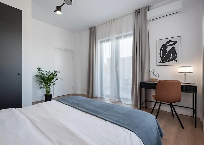 Apartman Amazing Terrace Superb 3br Flat - Location Bukarest