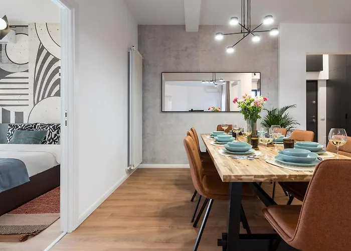 Amazing Terrace Superb 3br Flat - Location Apartman Bukarest